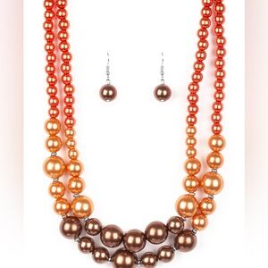 PAPARAZZI THE MORE THE MODEST MULTI NECKLACE & EARRINGS